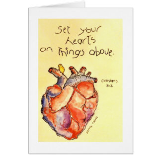 Cartão Defina seus corações