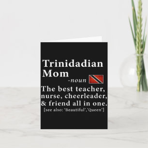 Cartão Definição de Mãe Trinitária Tobagônica Masculina