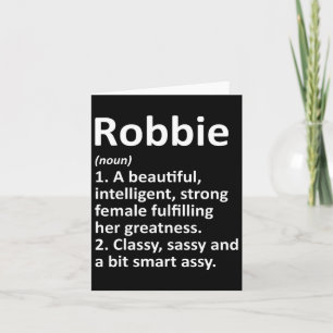 Cartão Definição de Robbie Nome Personalizado Natal Diver
