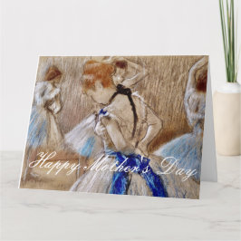 Cartão Degas Bailarina Com Laço Azul
