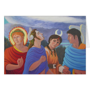 Cartão Deidades que dão uma volta