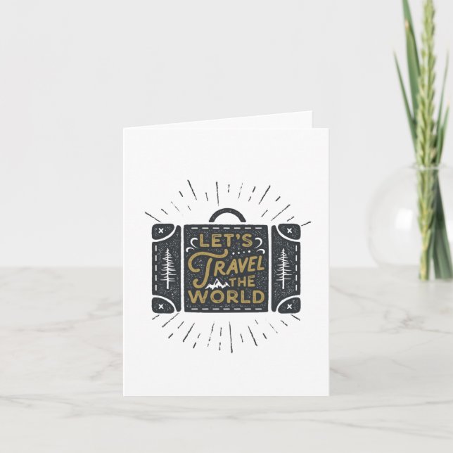 Cartão Deixa O Mundo Viagem (Frente)