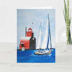 Cartão Deixando o porto