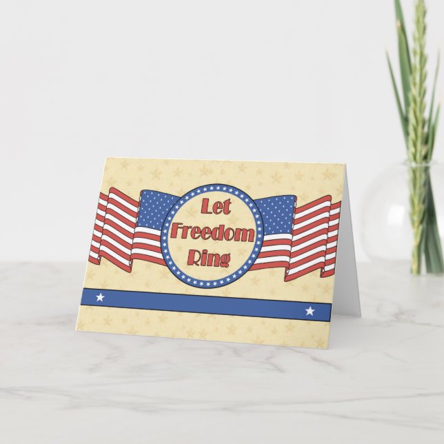 Cartão Deixe a liberdade tocar (Frente)