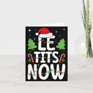 Cartão Deixe Agora Deixar Nevar Natal Engraçado Inverno X