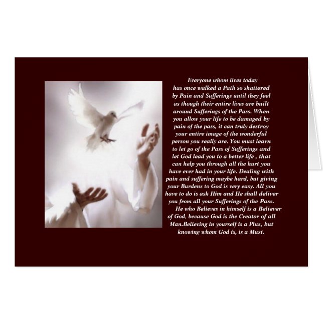 Cartão Deixe Ir (Frente Horizontal)