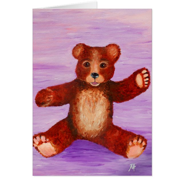 Cartão Deixe-me ser seu urso de ursinho (Frente)