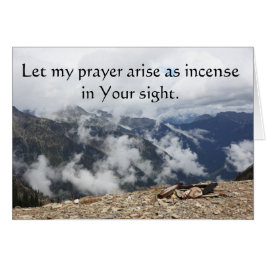 Cartão Deixe minha oração levantar como incentivo