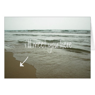 Cartão Deixe-nos encontrar-se aqui