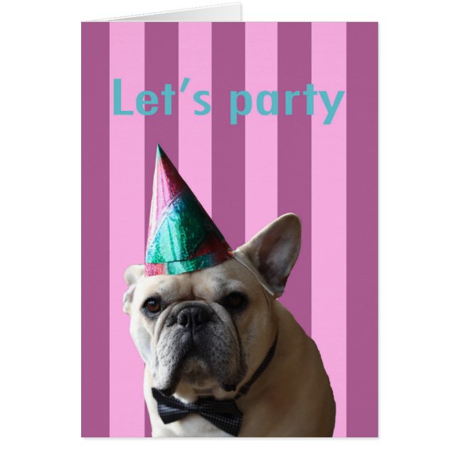 Cartão deixe-nos party! (Frente)