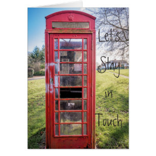 Cartão Deixe-nos permanecer no toque