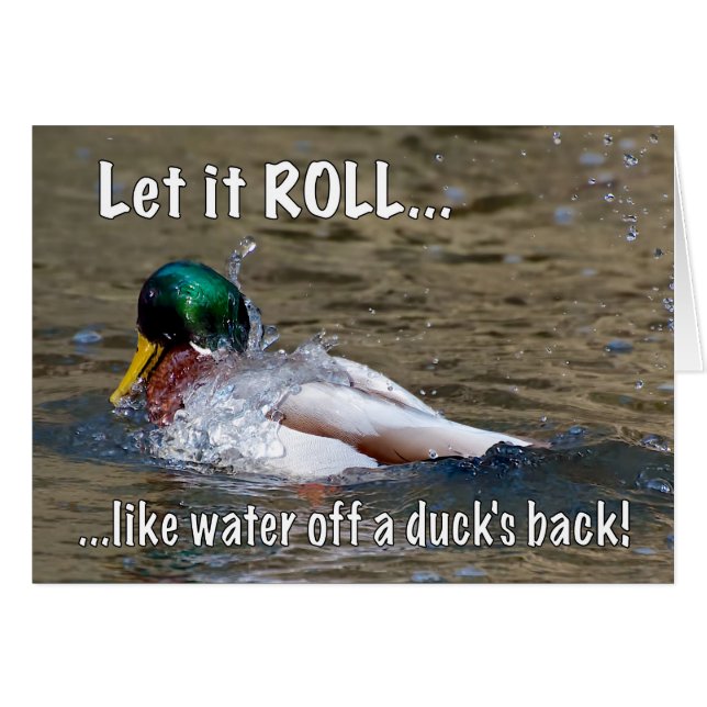 Cartão Deixe-o rolar (Frente Horizontal)