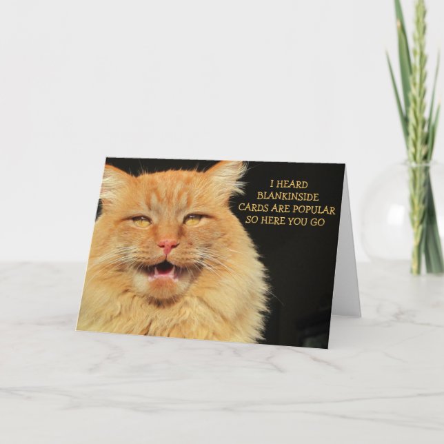 Cartão Deixe-o Vazio Bobo (Frente)