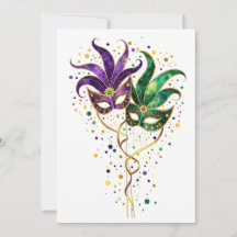 Deixe os Bons Momentos Rolar Máscaras de Mardi Gra