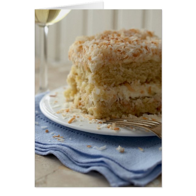 Cartão Deixe-Os Comer Bolo (Frente)