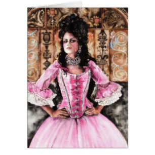 Cartão Deixe-os comer o bolo!