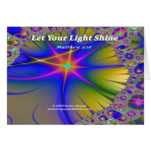 Cartão Deixe seu brilho claro
