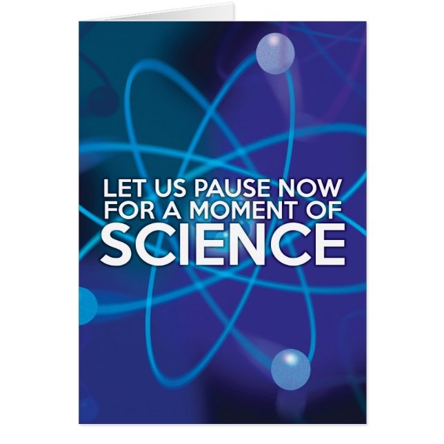 CARTÃO DEIXEMOS AGORA A PASSAR POR UM MOMENTO DE CIÊNCIA (Frente)