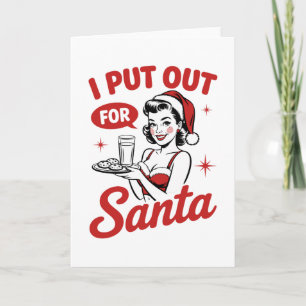 Cartão Deixo para o Papai Noel Biscoitos de Natal Leite R