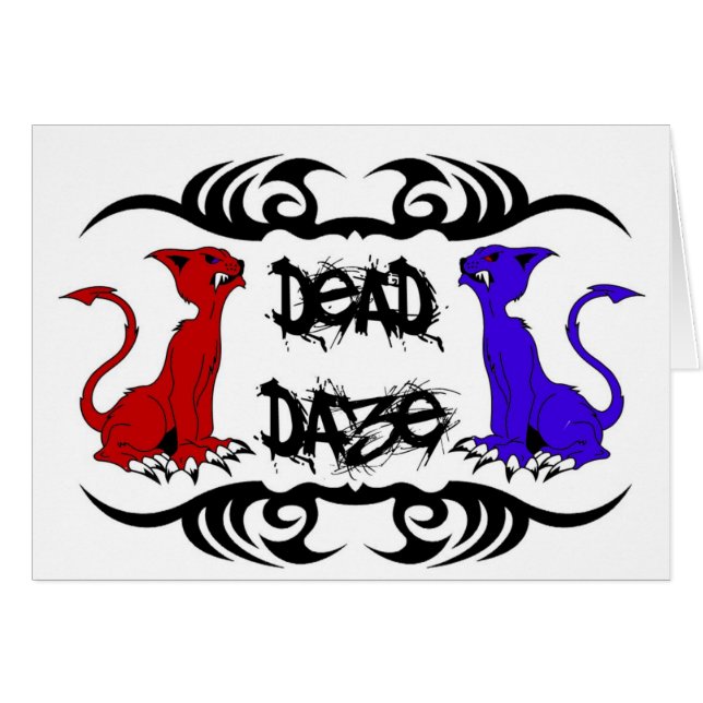 Cartão Deja Vu Cat (Frente Horizontal)