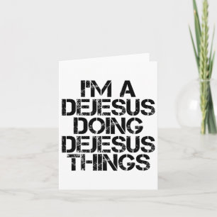 Cartão Dejesus Funny Surname Family Tree Birthday