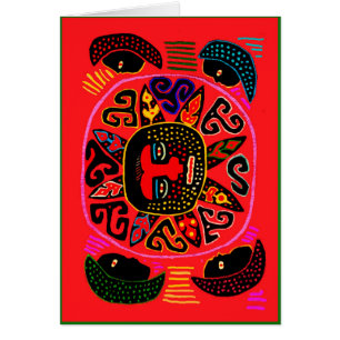 Cartão Del Sol Tribal Kuna