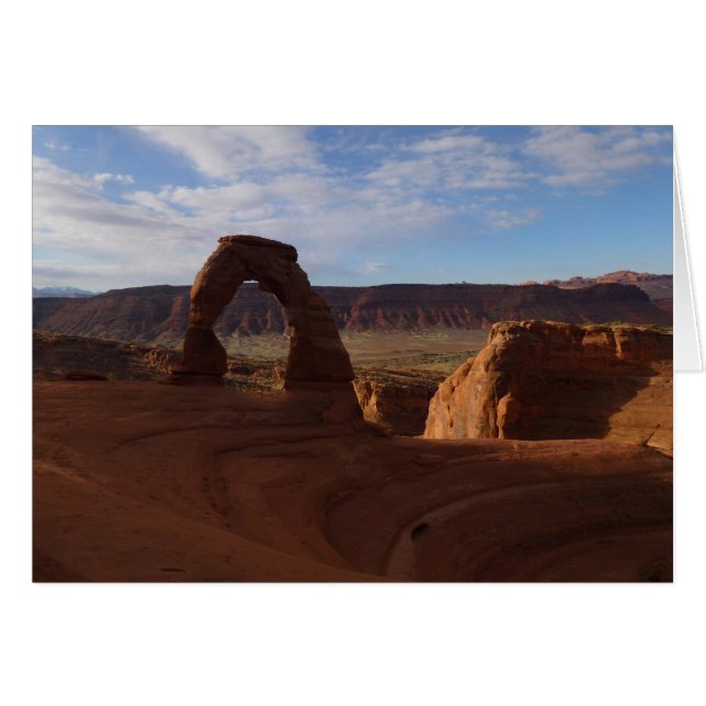 Cartão Delicate Arch II no Parque Nacional Arches (Frente Horizontal)
