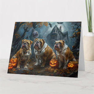 Cartão Delícia Canina de Halloween do Bulldog