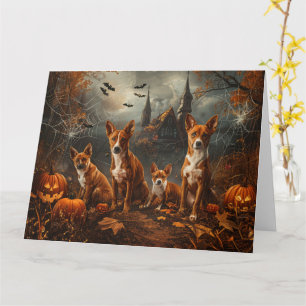 Cartão Delícia Noturna de Halloween para Cachorros da Raç