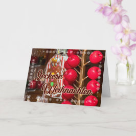 Cartão Deliciosos doces de Natal da feira de Natal