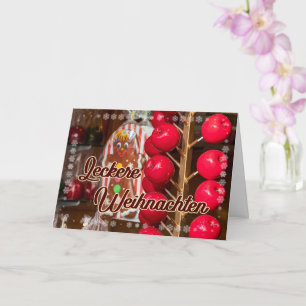 Cartão Deliciosos doces de Natal da feira de Natal