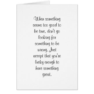 Cartão Demasiado bom ser verdadeiro?