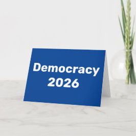 Cartão Democracia 2026 Eleições de Médio Prazo