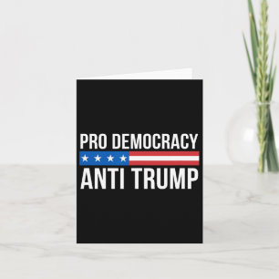 Cartão Democracia - Anti Trump -