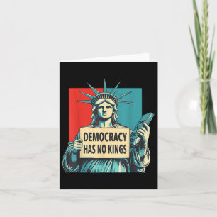 Cartão Democracia Não Tem Estátua De Liber Em 4 De Julho