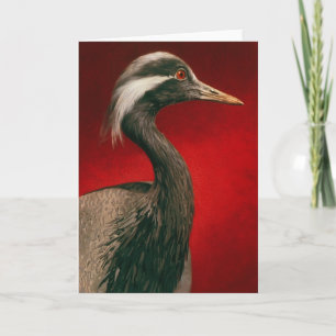 Cartão Demoiselle Crane Blank Card by Andrew Denman