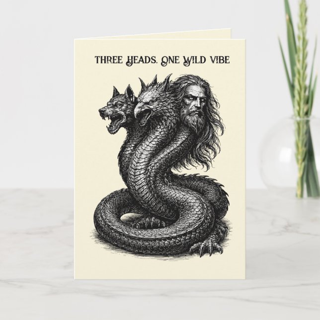 Cartão Demônio Bune Três Rostos, Um Poder (Frente)