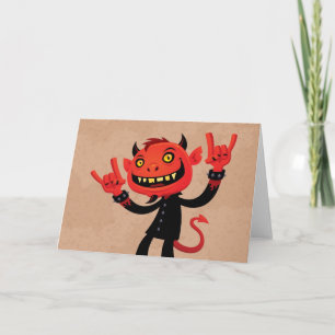 Cartão Demônio de Metal Pesado