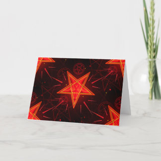 Cartão demônio neon