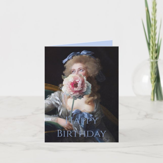 Cartão Demure com Pequim Feliz Aniversário (Frente)