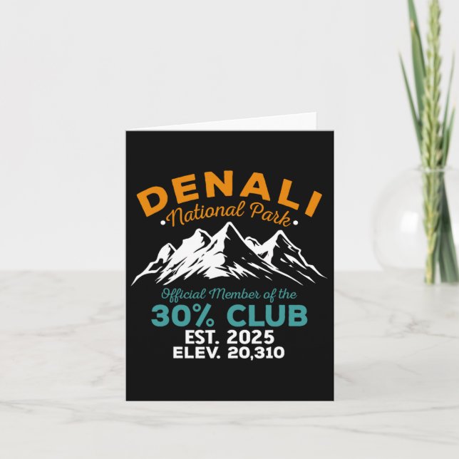 Cartão Denali 30% Club Est 2025 Hiking Adventure (Frente)