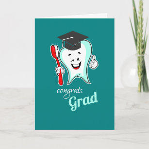 Cartão Dente Feliz de Dental com Graduação de escova de d