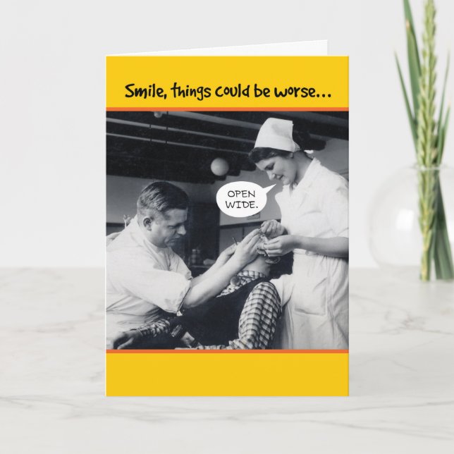 Cartão Dentista Coisas De 1940 Podem Piorar 50 Anos (Frente)