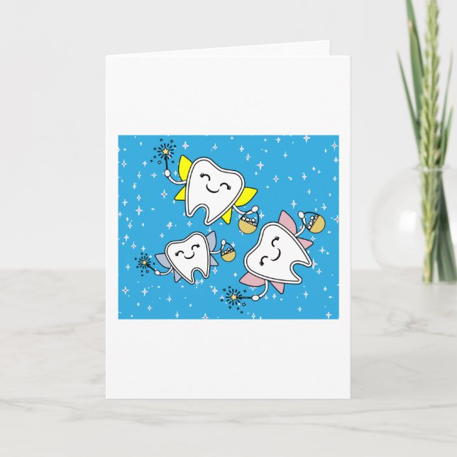 Cartão Dentista de fada dentária Perdida Dente de Leite (Frente)