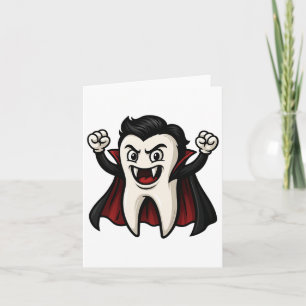 Cartão Dentista dentário engraçado do Dia das Bruxas
