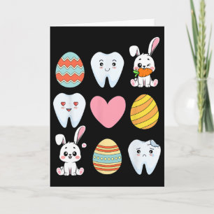 Cartão Dentista Páscoa Groovy Higienista Oral Instantâneo