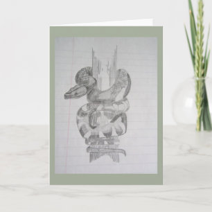 Cartão Dentro cobra de Vazio de placa