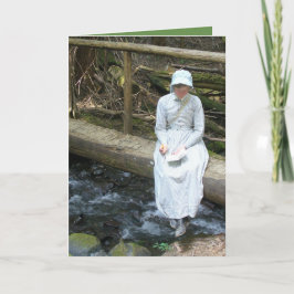 Cartão — dentro de aspas escrevendo