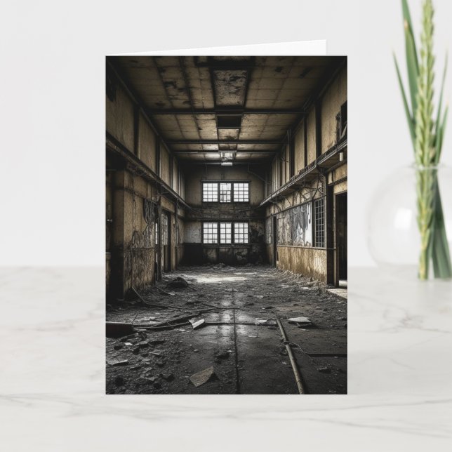 Cartão Dentro de uma Estação Abandonada (Frente)