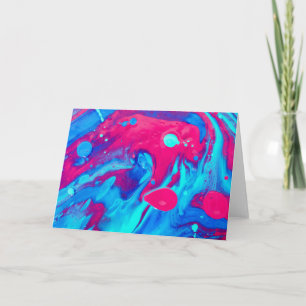 Cartão Dentro de uma lâmpada de lava